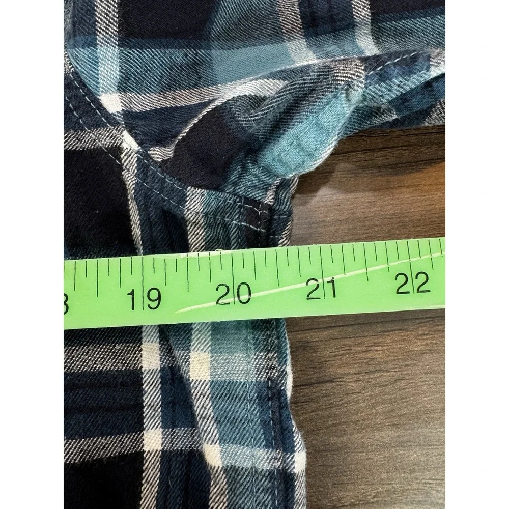 The North Face Flannel Shirt Men's Medium Multicolor Plaid Blue